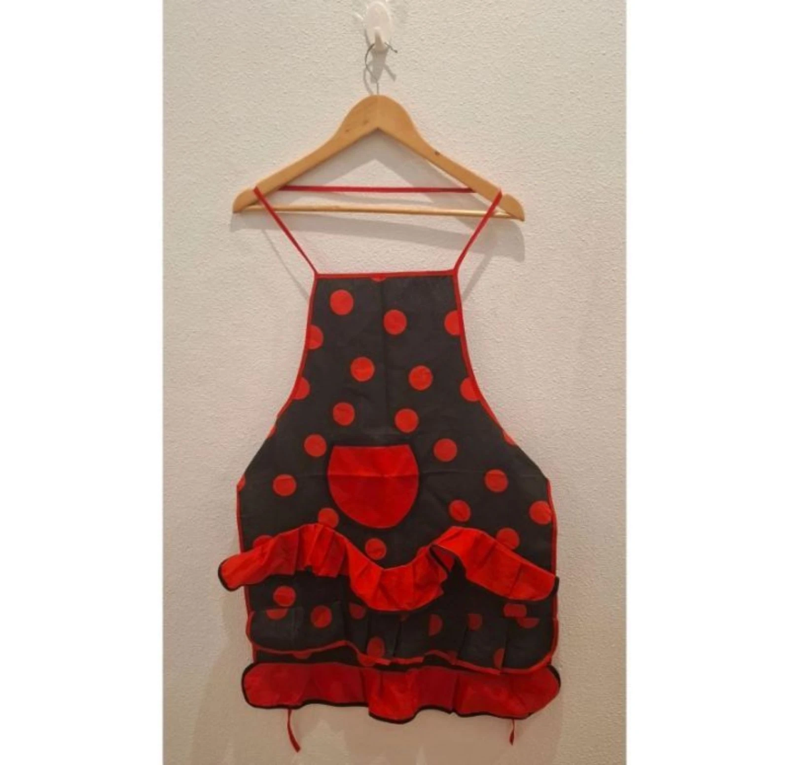 Delantal Flamenco con Volantes y Lunares (Feria/Cocina) límite edición Y2K
